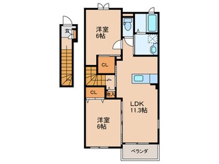 レジデンス　カレントの物件間取画像